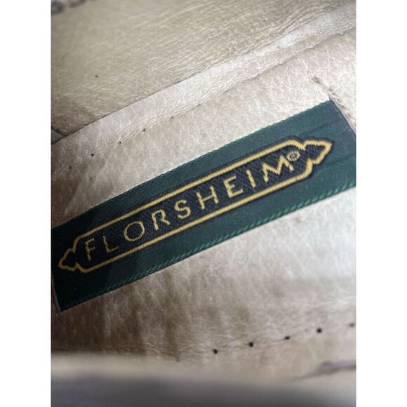 Florsheim Handmade Gray Leather Slip On Loafers Dress Shoes Men Sz 9.5D US/43EU - Picture 16 of 16